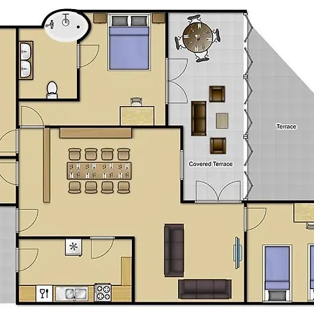 In Playa Blanca Sleeps 6 Includes Swimming Pool Air Con And Wifi *
